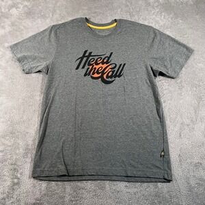 Howler Bros T-Shirt Mens Medium Gray Heed The Call Graphic‎ Cotton Blend Casual